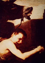 Detalj av Drunken Silenus, 1626 (detalj av 434192)